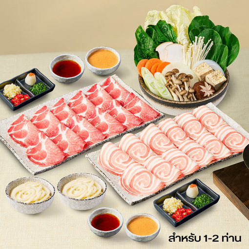 ZENS9003 ชุดชาบูหมูคุโรบูตะดูโอ้